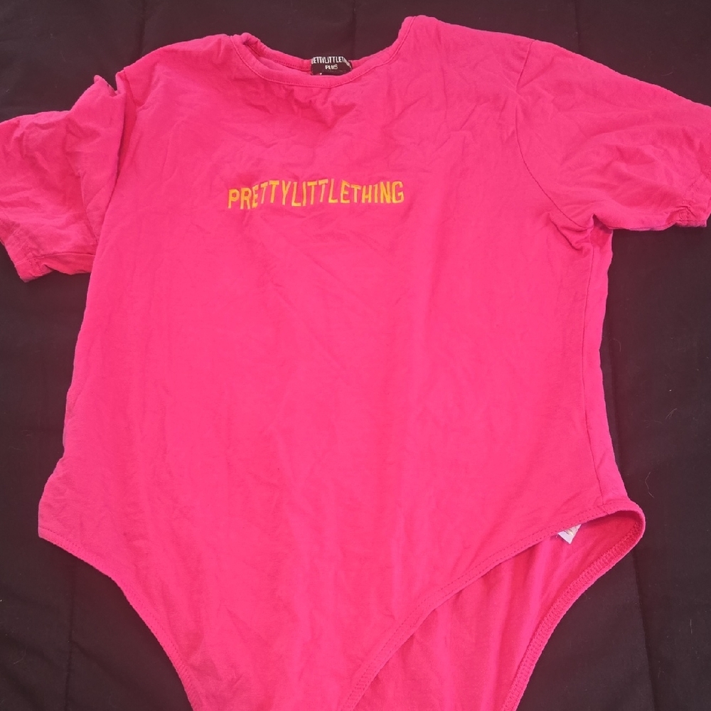 PrettyLittleThing Pink Bodysuit One Piece